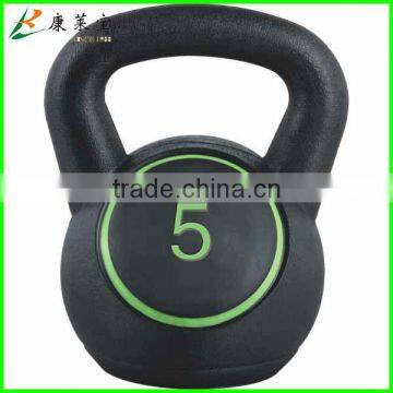 Sand and Concrete Filled Vinyl Kettle Bell Set photo-2