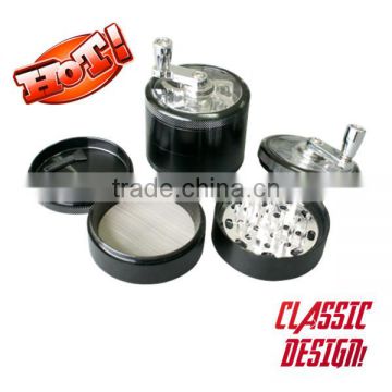 Handle smoking grinder 4 parts