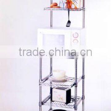 4 level chrome kitchen shelving ,kitchen shelf,kitchen rack