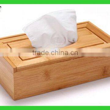 Custom bamboo tissue box Home decorative bamboo tissue box