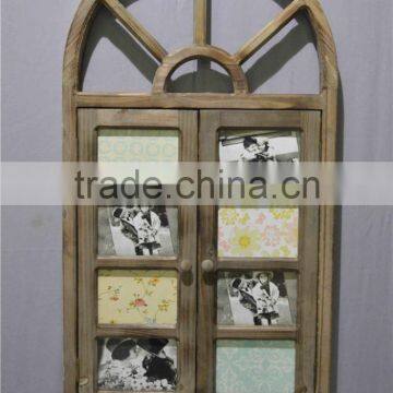 2016 New Style Antique Wooden Multi Openings Photo Frame With Door Shape photo-2