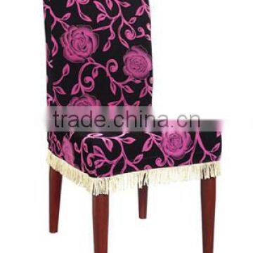 Dust free flower cafe chair cover