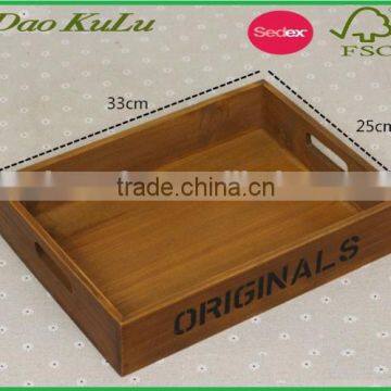 home basic cheap wooden tea serving tray