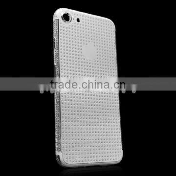 Luxury 24k Gold Plated Back Housing, Full Diamond Gold Housing for IPhone 7 photo-4