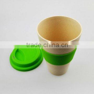 Bamboo Fiber Coffe Cup Plate Fiber Mug With Green Material photo-3