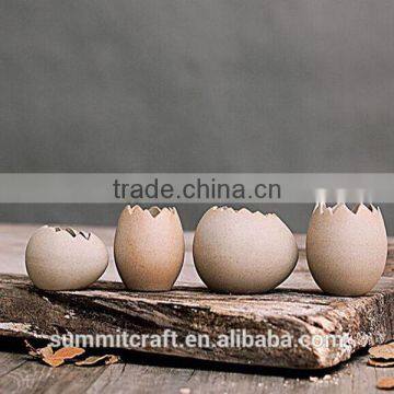 Ceramic egg shell decorative flower pot planter