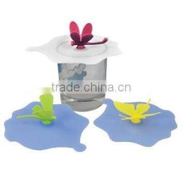 Beautiful Butterfly Shape of Silicone Suction Cup Lid photo-2