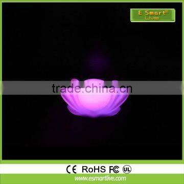 Waterproof lotus led flower light for pool decoration light upflower pot