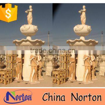 garden marble four season lady water fountain with lady statue NTMF-S533S