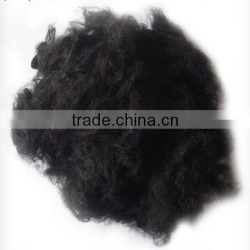 Flame Retardant Polyester Staple Fiber Black 1.5D Recycled PSF photo-3