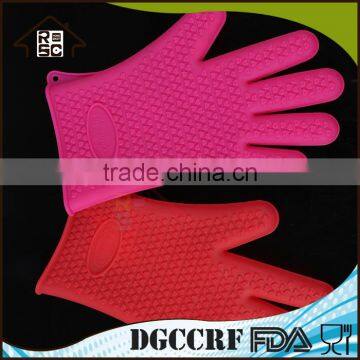 NBRSC Strict Quality Checked Healthy and Protective Silicone Oven Gloves With Fingers Oven Mitt Kitchen Glove photo-3