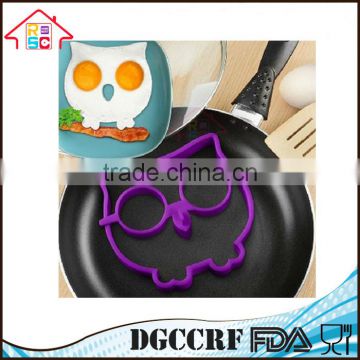 Silicone Owl Shaped Silicone Egg Ring, eco-friendly Silicone Egg Cooking Mold