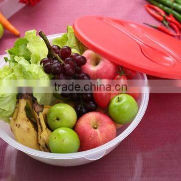 BFA Free Big Salad Bowl Set With Lid/plastic Big Salad Bowl Set With Fork photo-3