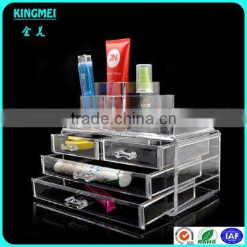 Custom clear make up organizer transparent packing and acrylic box