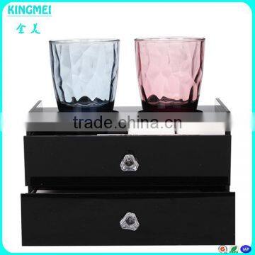 High Clear Acrylic Drawer Box With Printing Logo of Hotel Toiletries Organizer
