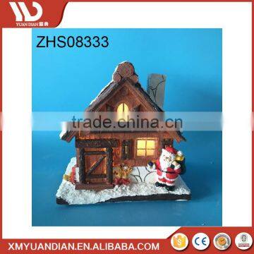 Promotional Gifts House Decoration Items Resinic Craft Led Christmas Light Ornaments With Names