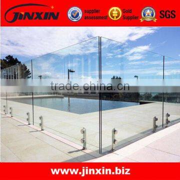 Frameless glass pool fencing glass spigot/stainless steel pool fence