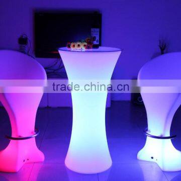 Hot sale modern 16 colors changeable waterproof led bar chair