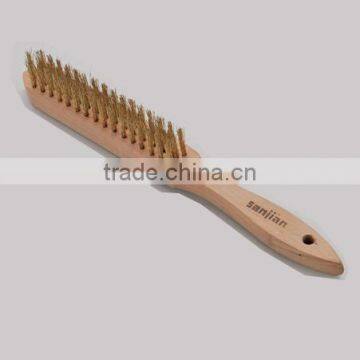 2014 the newest style SJIE3016-1 brass coated wire brush