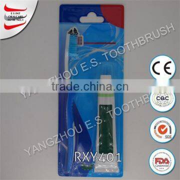 china wholesale oem travel toothbrush with toothpaste inside tooth brush oral hygiene dental supplies