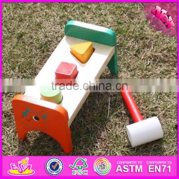 2016 New Design Baby Toy Wooden Pounding Bench W11G026 photo-4