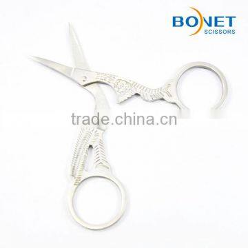 SEM0001S CE Certificated 3-5/8" Professional Fully S/S Mini Thread Stork Scissors photo-3