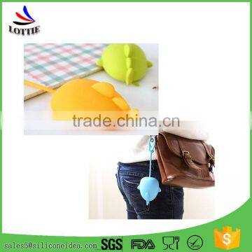 Promotional Portable Silicone Key Holder Bag Flexible Silicone Key Bag and Card Case photo-2