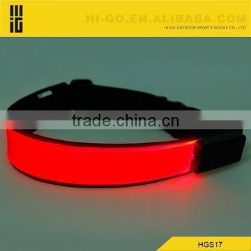 Best selling safety sports led waist belt for running with red LED light