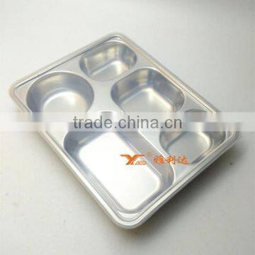304 Custom Stainless Steel Bento Lunch Box 5 Compartment Take-out Food Container for Picnic photo-2