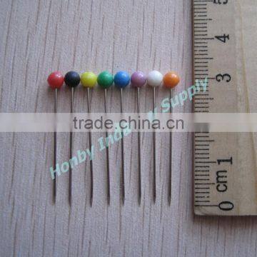 Pastel Raw Color Plastic Headed Staight Classic Dressmaker Pin