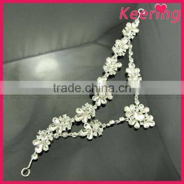 silver rhinestone chain latest fancy girls hair clips WHD-065