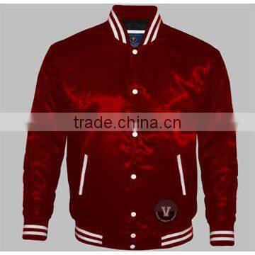 Satin Varsity Jackets for men Customize your Satin Baseball jackets OEM