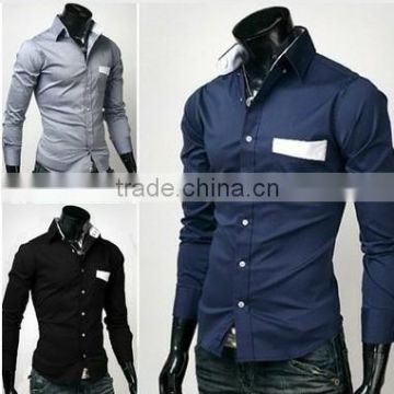 2013 Lastest Italian Design Slim Fit Man Shirts Fashion Casual Mens Shirts have stock