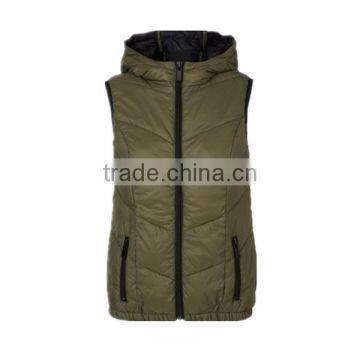 Wholesale new style quilting winter padded down feather vest jacket customizable