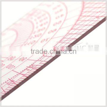 Kearing Multifunction1.2mm Thickness Grading Ruler With Protractor for Tailoring# B-75 photo-3