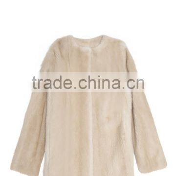 2016 Winter Women Keep Warm Noble Natural Mink Fur Coat photo-4