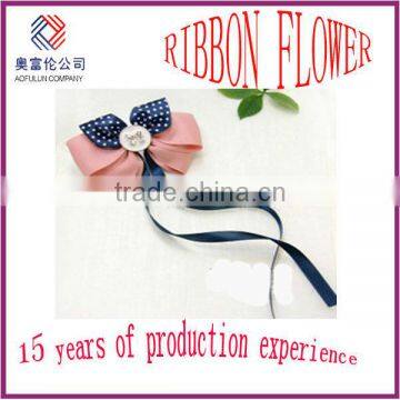 Custom-made ribbon flower