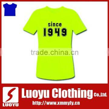 china womens polyester tshirt with logo wholesale