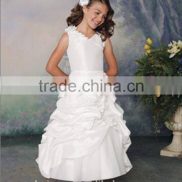 Latest Baby Gown Halter Taffeta Children Dress photo-2