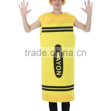 Adult Men's Yellow Crayon Costume