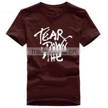 Promotional Custom Printed Man Sports 95%cotton 5%spandex t Shirt photo-3