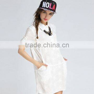 New Arrival Cotton Shirt White Wholesale Dress Shirt photo-4