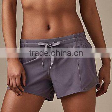 MGOO Wholesale Drawstring Waistband Womens Sport Shorts 100% Polyester Dri Fit Short Pants photo-4