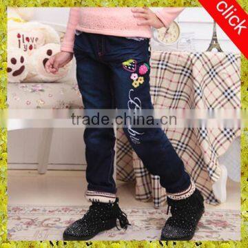 2014 Latest Design 100% Cotton Denim Wholesale Kids Jeans