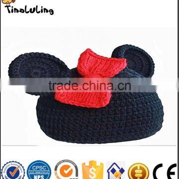 NPT102 Tinaluling 100% woolen baby mouse hat photography props for newborn