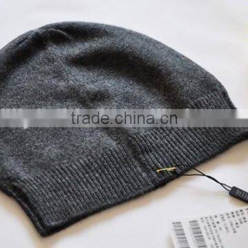 fashion wholesale winter hat grey custom beanie hat design for man