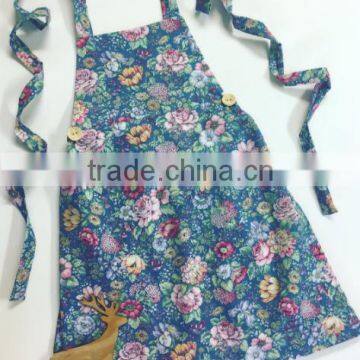 Flower Pattern Cotton Apron Baby Apron Top 100 Selling Products In photo-2