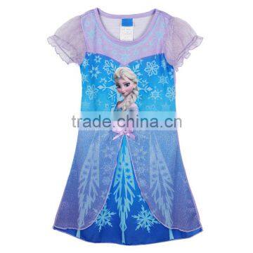 2014 New Fashion Girls Kids Baby Tutu Dress One Piece Tops Short Sleeve Skirts 1-9Y SV005259# photo-2