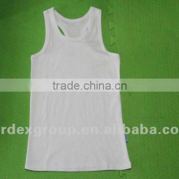 Men's cotton plain white tank tops