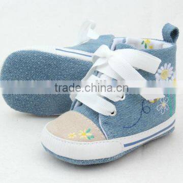 Top Quality Anti-skid Infant Boy Canvas Cotton Soft Toddler Shoes Pre-walker Sport Shoes photo-3
